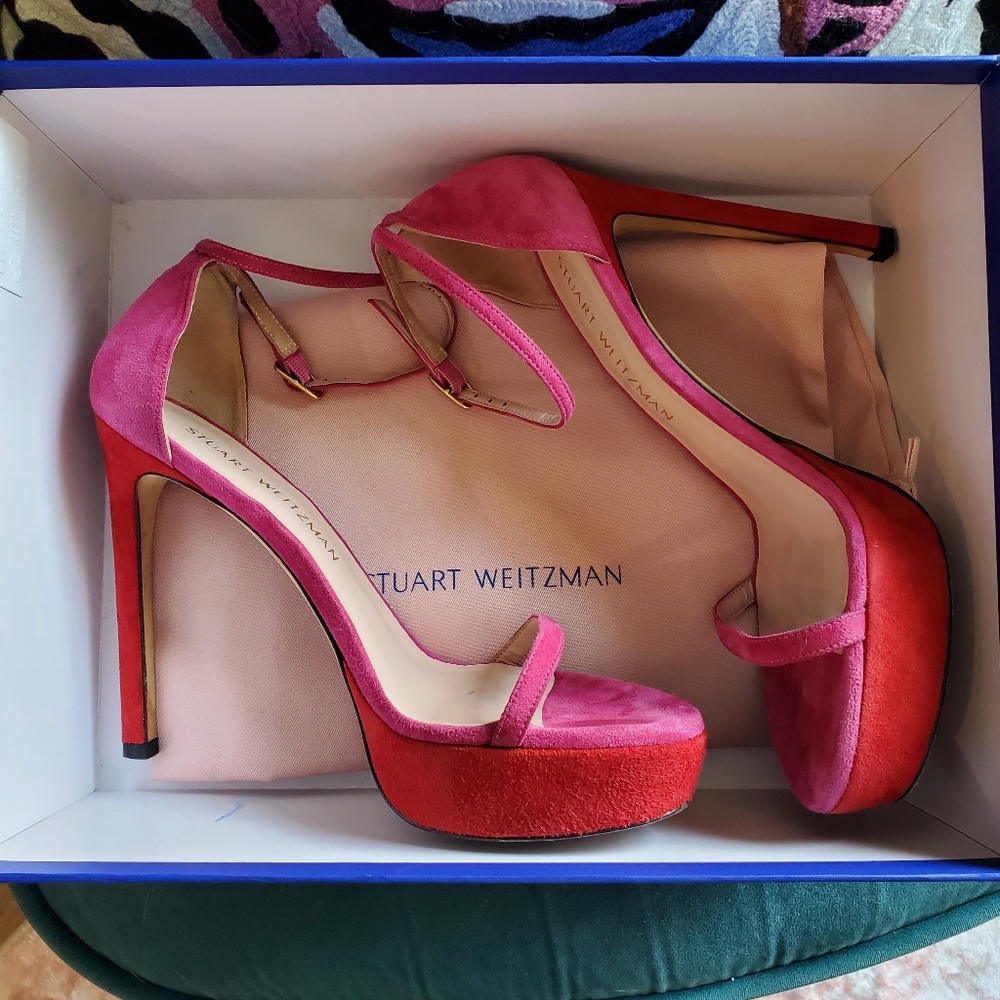Stuart Weitzman Nudist Platform Sandals